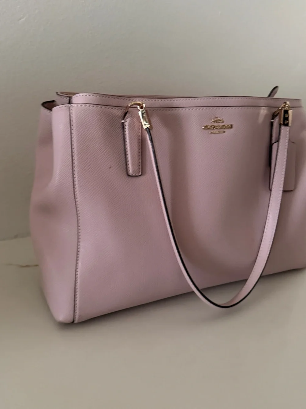 Coach Pink Leather Tote Bag - Coach